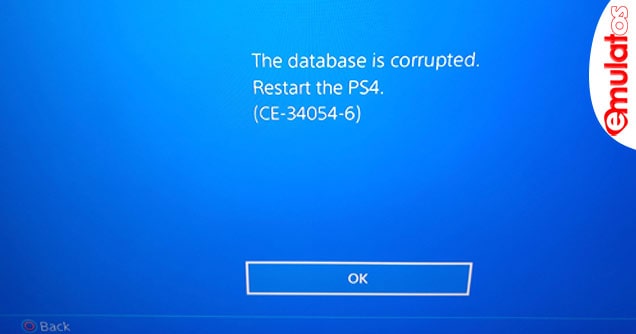 corrupt database ps4/ps5