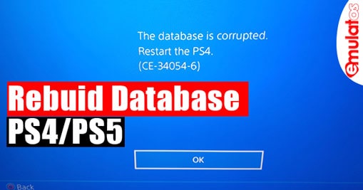 rebuild database on ps5 data transfer error